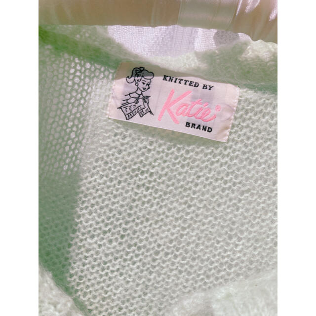 Katie(ケイティー)の︴katie FLUFFY knit long cardigan melon レディースのトップス(カーディガン)の商品写真