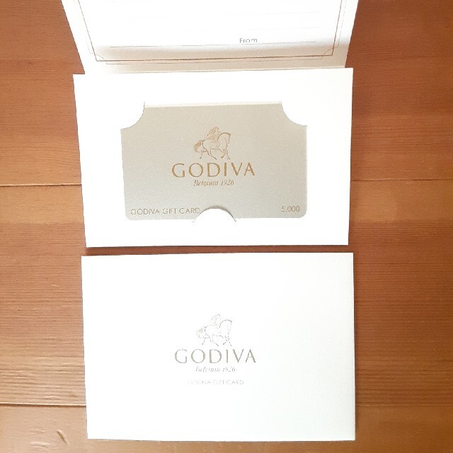 ゴディバ　GODIVA　ギフト　5000円　2枚セット チケットの優待券/割引券(フード/ドリンク券)の商品写真