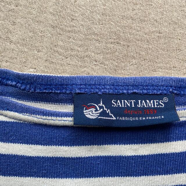 SAINT JAMES(セントジェームス)のSAINT JAMES    ボーダーカットソー  青 レディースのトップス(カットソー(長袖/七分))の商品写真