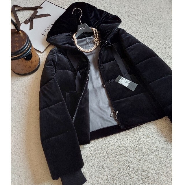 FOXEY - FOXEY❤40『Velour Jacket』ベルベットブラックの通販 by FOXEY - FOXEY❤40『Velour Jacket』ベルベットブラックの通販 by