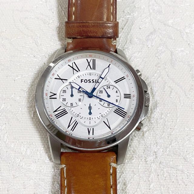 FOSSIL(フォッシル)のFOSSIL  腕時計　革　AllSTAINLESSSTEEL FS5060 メンズの時計(腕時計(アナログ))の商品写真