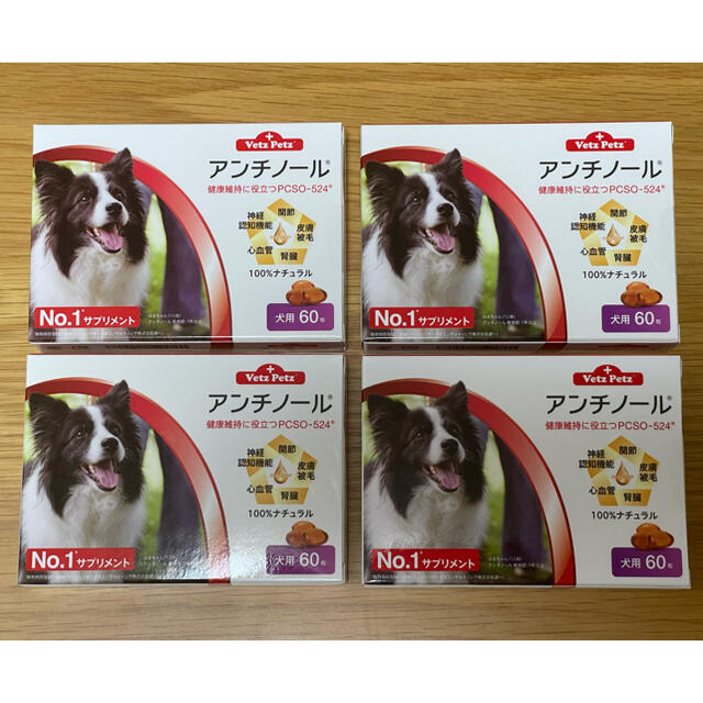 犬用アンチノール 60粒 4箱ペット用品