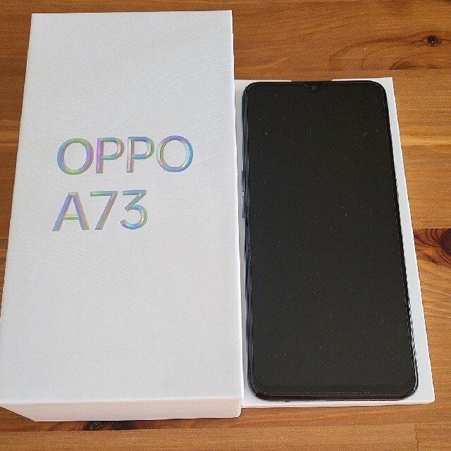 【新品・未使用】OPPO A73 - ネービーブルー