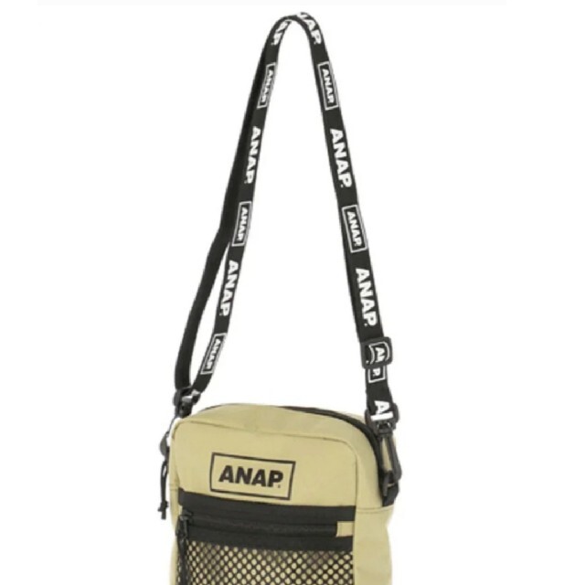 ANAP(アナップ)の♪新品　ANAPロゴサコッシュ　ベージュ♪ レディースのバッグ(ショルダーバッグ)の商品写真