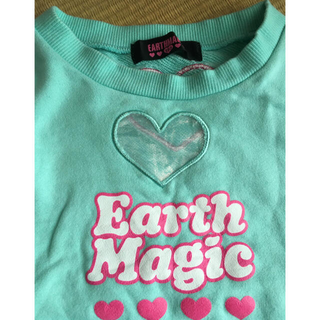 EARTHMAGIC(アースマジック)のアースマジックのトレーナー キッズ/ベビー/マタニティのキッズ服女の子用(90cm~)(Tシャツ/カットソー)の商品写真