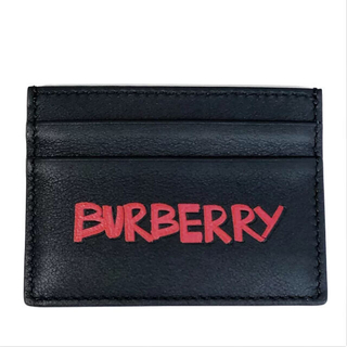 公式サイト通販 BURBERRY 新品未使用 ランヤード カードケース グレイニーレザー コインケース/小銭入れ