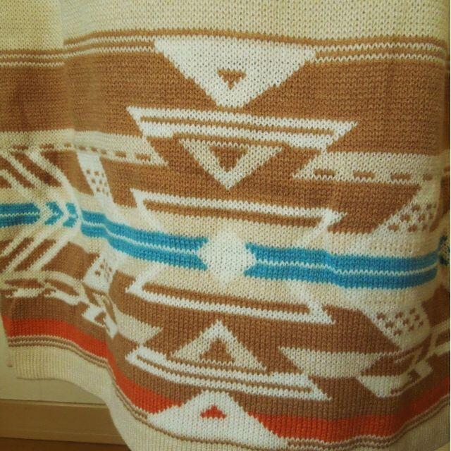 チャイハネ(チャイハネ)のオルテガ模様のニットスカート レディースのスカート(ロングスカート)の商品写真