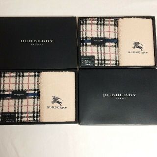 バーバリー(BURBERRY)の【新品】Burberry/バーバリー フェイスタオル★4枚セット(タオル/バス用品)