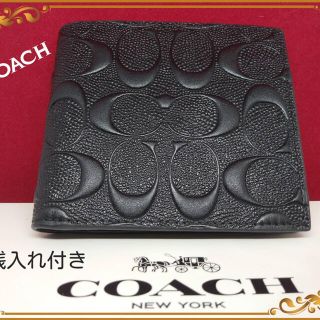 コーチ(COACH)のCOACH高級感有りコーチ小銭入れ有りシグネチャー折財布新品未使用人気です！(折り財布)