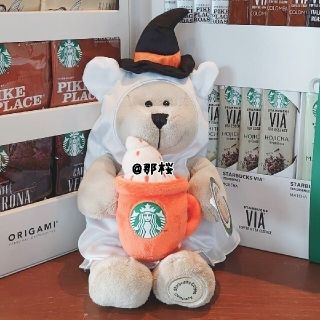 スターバックスコーヒー(Starbucks Coffee)の◇大人気◇ スターバックス ハロウィン ベアリスタ ベアリスタゴースト(ぬいぐるみ)