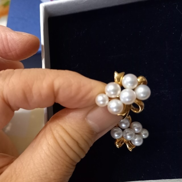 MIKIMOTO(ミキモト)のcolor7rife様ミキモト　日本産アコヤパールイヤリング　18K GOLD レディースのアクセサリー(イヤリング)の商品写真