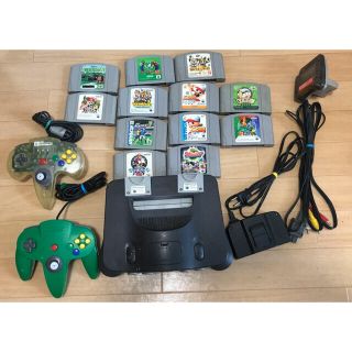 ニンテンドウ64(NINTENDO 64)のやま様専用　Nintendo64  本体　ソフト13本付き　コントローラパック(家庭用ゲーム機本体)