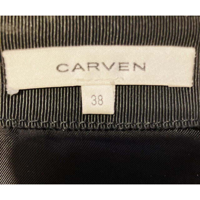 CARVEN - carven レザースカート 黒 38の通販 by F｜カルヴェンならラクマ