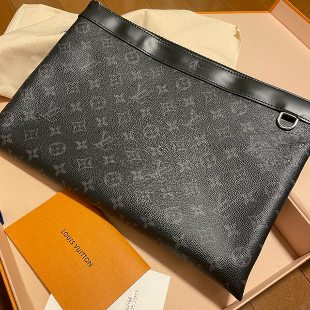 Louis Vuitton メンズ 極美品louis ポシェット ルイヴィトン バッグ クラッチ ルイヴィトン エクリプス Vuitton
