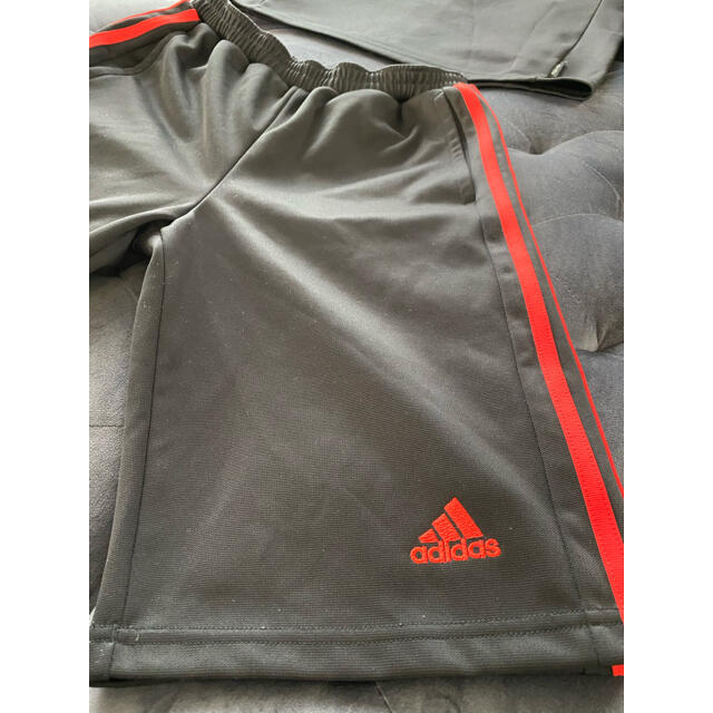 adidas(アディダス)の[adidas]  ジャージ上•ハーフパンツのセット 160 キッズ/ベビー/マタニティのキッズ服男の子用(90cm~)(その他)の商品写真