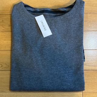 ムジルシリョウヒン(MUJI (無印良品))の秋冬ボーダーチュニック　グレー　ワンピース(ひざ丈ワンピース)