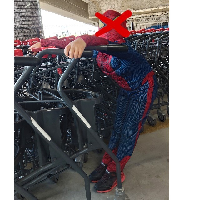 スパイダーマン コスチューム 子供用 120cm キッズ/ベビー/マタニティのキッズ服男の子用(90cm~)(その他)の商品写真