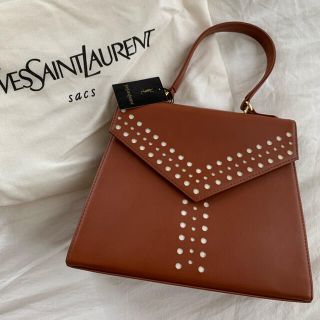 サンローラン(Saint Laurent)のイブサンローラン ハンドバッグ ブラウン ヴィンテージ(ハンドバッグ)