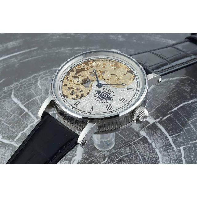 新品‼　I.W.C アンティーク 腕時計 手巻き 機械式 スケルトン