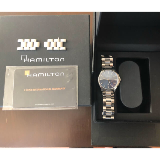 Hamilton(ハミルトン)のハミルトン　ジャズマスター　HAMILTON 紺　自動巻き　時計 レディースのファッション小物(腕時計)の商品写真