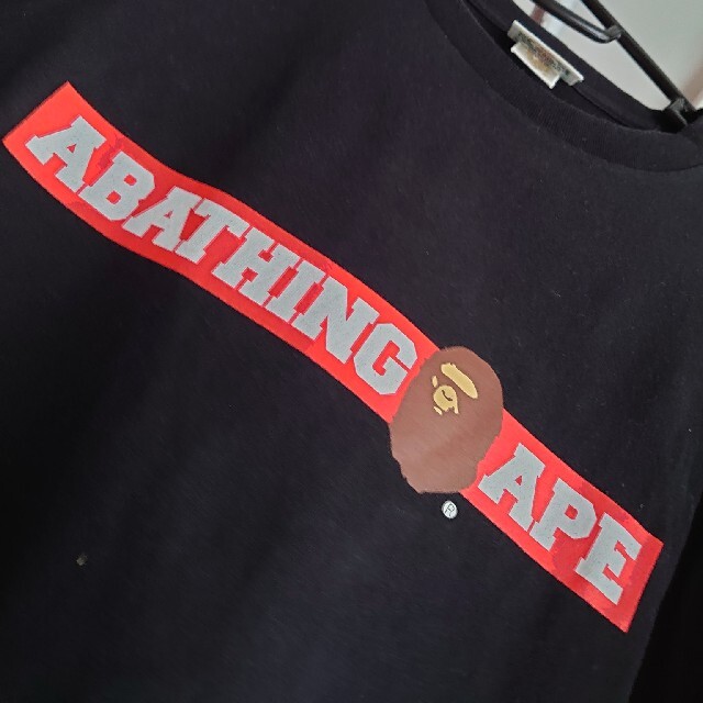 A BATHING APE(アベイシングエイプ)のA BATHING APE　XL黒Tシャツ メンズのトップス(Tシャツ/カットソー(半袖/袖なし))の商品写真