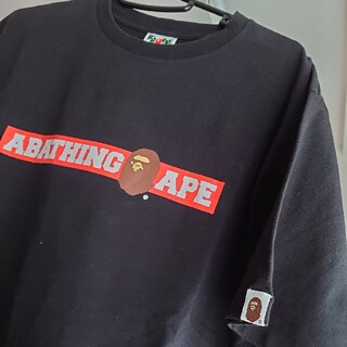 アベイシングエイプ(A BATHING APE)のA BATHING APE　XL黒Tシャツ(Tシャツ/カットソー(半袖/袖なし))