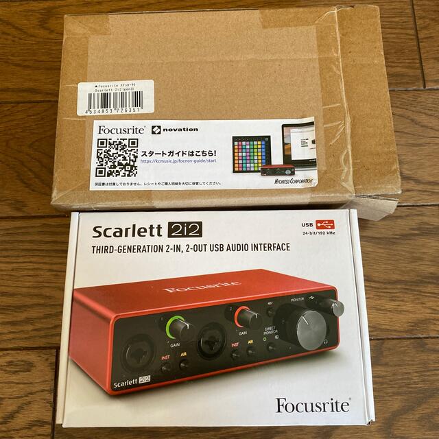 Focusrite Scarlett 2i2 オーディオインターフェイス 1