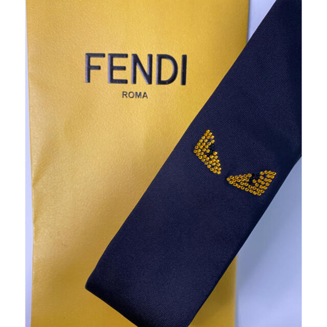 FENDI(フェンディ)の希少【FENDI】フェンディ モンスター ネクタイ ブラック ゴールド メンズのファッション小物(ネクタイ)の商品写真