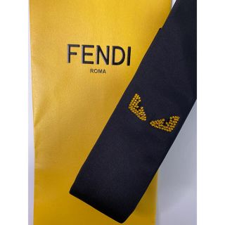 フェンディ(FENDI)の希少【FENDI】フェンディ モンスター ネクタイ ブラック ゴールド(ネクタイ)