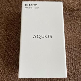 シャープ(SHARP)のAQUOS sense4 SH-M15 ブラック SIMフリー アクオスセンス4(スマートフォン本体)