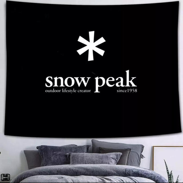 Snow Peak(スノーピーク)のスノーピーク タペストリー  【snowpeak】新品未使用 スポーツ/アウトドアのアウトドア(テント/タープ)の商品写真