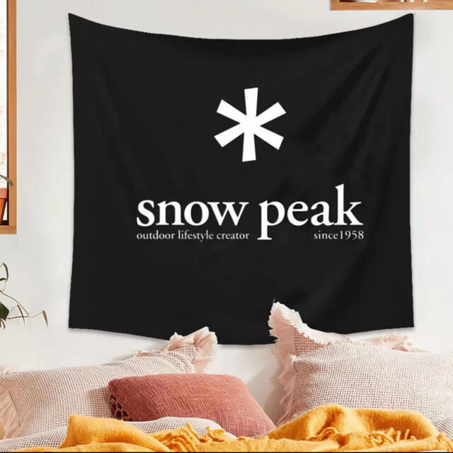 Snow Peak(スノーピーク)のスノーピーク タペストリー  【snowpeak】新品未使用 スポーツ/アウトドアのアウトドア(テント/タープ)の商品写真