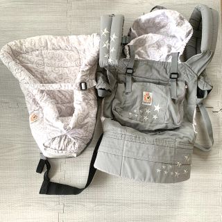 エルゴベビー(Ergobaby)のエルゴベビー　ベビーキャリア　インファントインサート　ギャラクシーグレー(抱っこひも/おんぶひも)