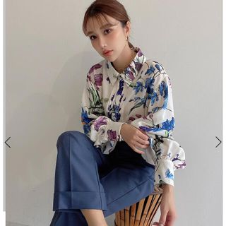 エイミーイストワール(eimy istoire)の♡タグ付き新品♡ elleme flower シャツ(シャツ/ブラウス(長袖/七分))