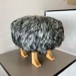 匠工芸 ANIMAL STOOL(アニマルスツール) S ウルフグレーミックス