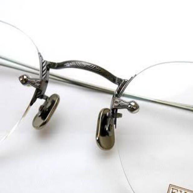 Ayame(アヤメ)のeyevan 7285    140   メガネ　シルバー メンズのファッション小物(サングラス/メガネ)の商品写真