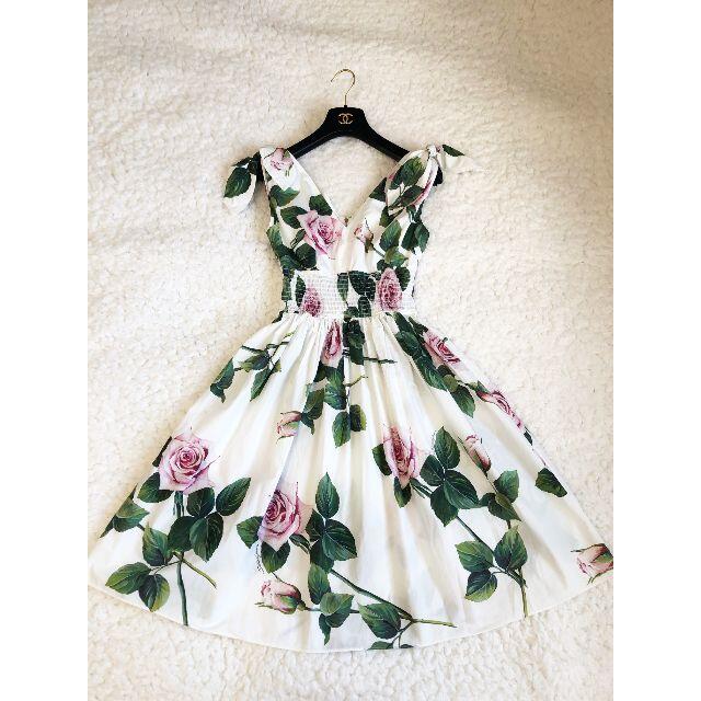 ワンピースDOLCE&GABBANA　極美品　Tropical Rose　ワンピース