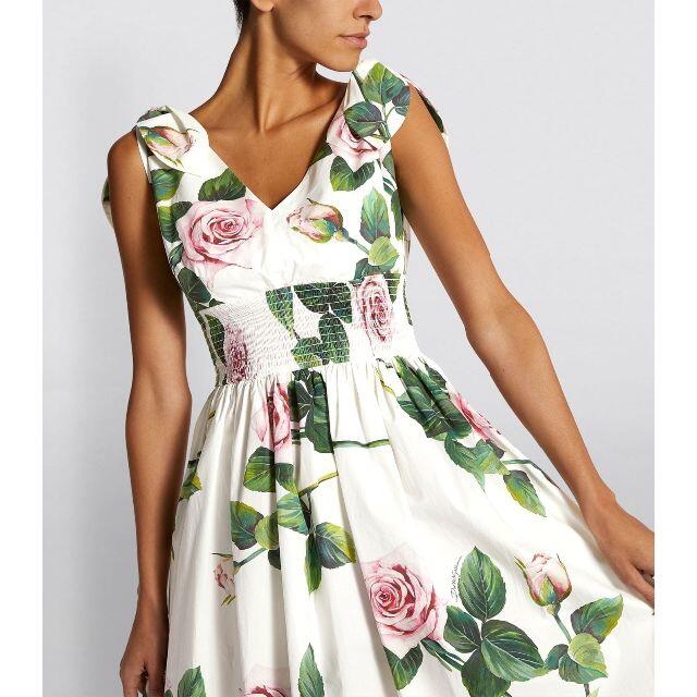 DOLCE&GABBANA　極美品　Tropical Rose　ワンピース レディースのワンピース(ひざ丈ワンピース)の商品写真