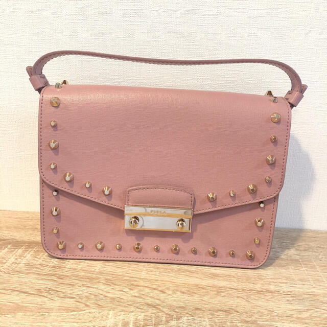 レディースFURLA ハンドバッグ　ピンク