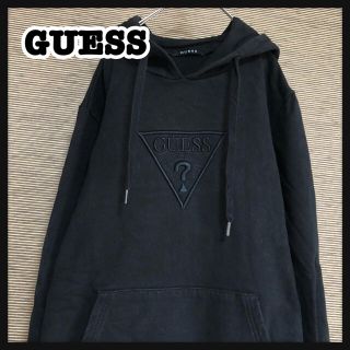 ゲス(GUESS)の【ゲス】プルオーバーパーカー　裏毛　デカロゴ　GUESS　刺繍ロゴK(パーカー)