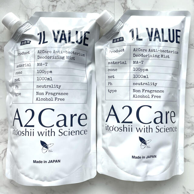 a2care 1リットル詰め替え用　リフィル　2個セット　【計2リットル】