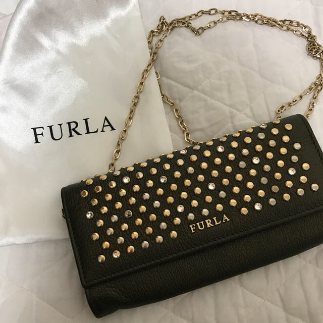 Furla - FURLA フルラ スタッズチェーンウォレット 長財布 バッグ レディースの通販 by まぁ888's shop｜フルラならラクマ