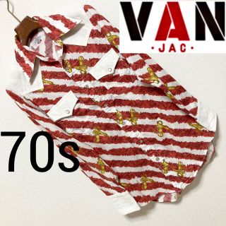 ヴァンヂャケット(VAN Jacket)の70s◆VAN JAC ヴァンヂャケット◆ピストル 拳銃 地図 ウエスタンシャツ(シャツ)