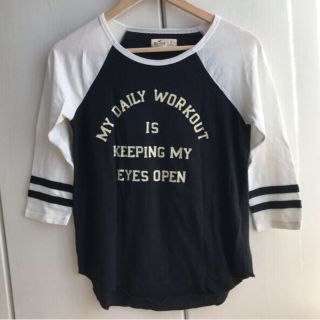 ホリスター(Hollister)の【HOLLISTER】ロングTシャツ Sサイズ ●モノトーン○(カットソー(長袖/七分))