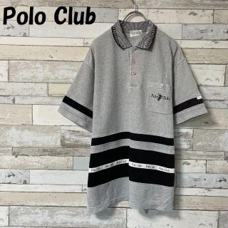 ポロクラブ(Polo Club)の【人気】ポロクラブ ロゴ刺繍 胸ポケット付き 半袖 ポロシャツ サイズLL(ポロシャツ)