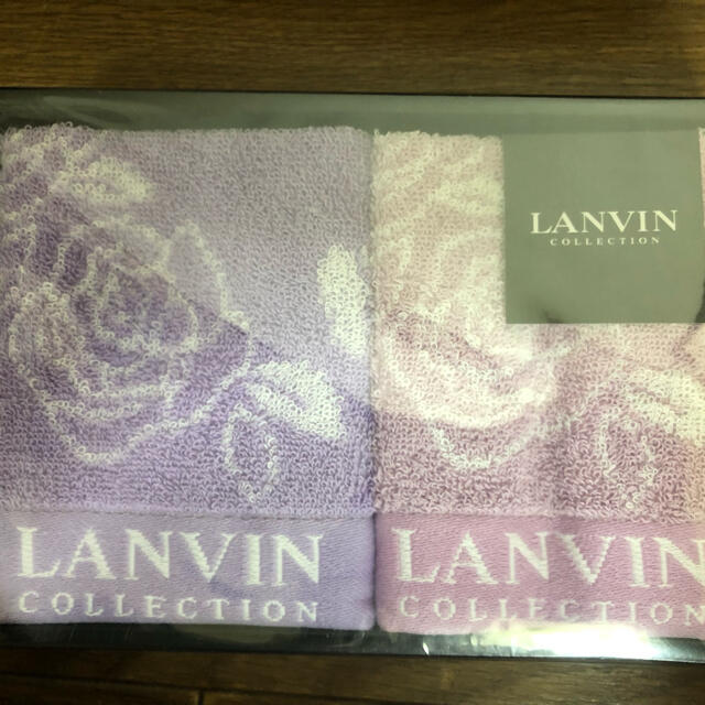 LANVIN COLLECTION(ランバンコレクション)のLANVIN COLLECTION ランバン ★新品未使用★タオルセット 2枚組 インテリア/住まい/日用品の日用品/生活雑貨/旅行(タオル/バス用品)の商品写真