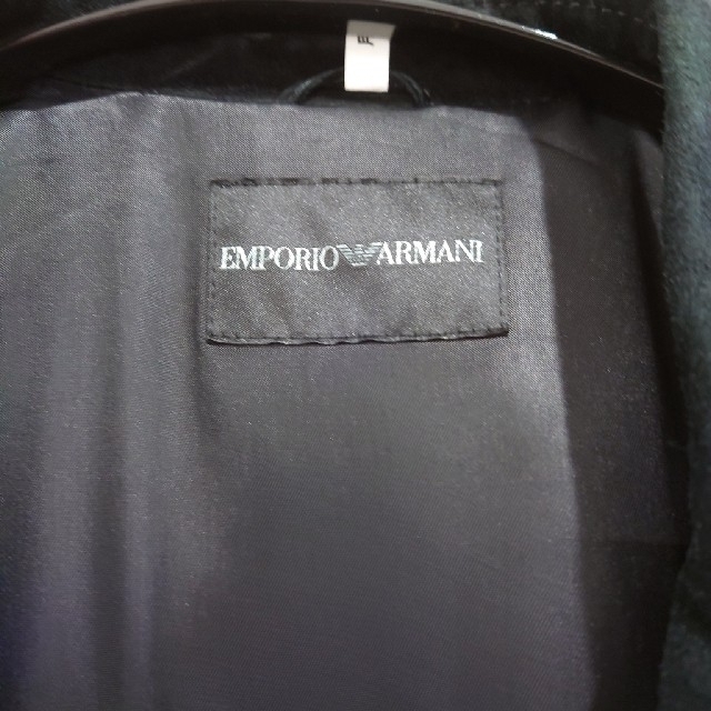 Emporio Armani(エンポリオアルマーニ)のEMPORIO ARMANI　エンポリオ・アルマーニ　レザーコート メンズのジャケット/アウター(レザージャケット)の商品写真