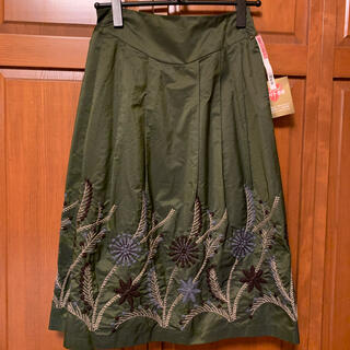 スキャパ(SCAPA)のSCAPAの刺繍スカート(ひざ丈スカート)
