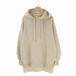 アングリッド(Ungrid)のアングリッド UNGRID 19AW ニット パーカー 長袖 F ベージュ(パーカー)