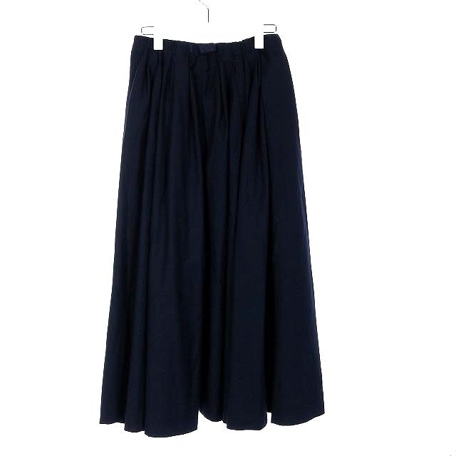 GRAMICCI(グラミチ)のグラミチ フレアスカート ウェザーロング ギャザー F 紺 レディースのスカート(ロングスカート)の商品写真
